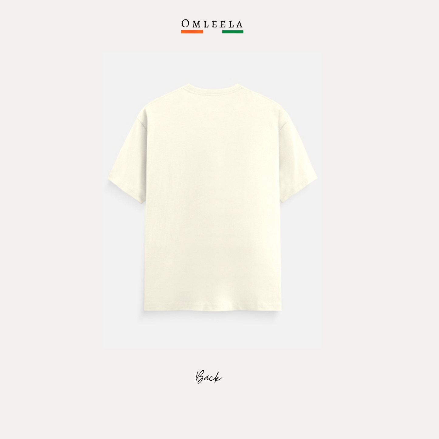 Mens Plain Crew t-shirt in Off White colour